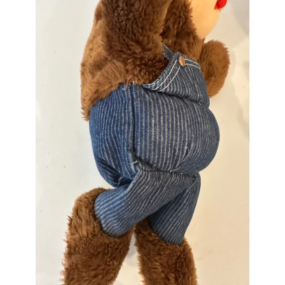 Vintage Union Pacific Railroad Reversible Plush Bear to Train Locomotive Toy